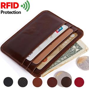 Baborry RFID Wallets Mens Portemonnee Lederen Echt Geld Kaarthouder Portemonnee Portemonnees