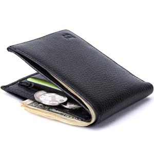 Baborry Dollar Price Men Wallets Genuine Leather With Coin Pocket Thin Purse Card Holder Men Fashion Slim