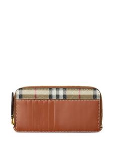 Burberry Vintage Check-pattern zipped wallet - Beige