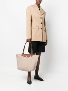 Longchamp Le Pliage grote schoudertas - Beige