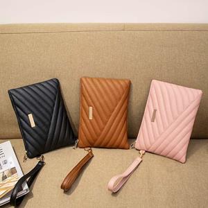 RockynMee Women Leather Portable Traveling Clutch Wallet Envelope Bag Small Purse Wristlet Bag