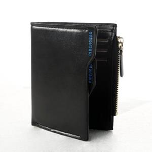 Wonder Pocket Men's Short Vertical Faux Leather Wallet Bifold Card Money Clutch Multi-slot