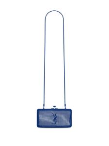 Saint Laurent Evening Cage crystal-embellished bag - Blauw