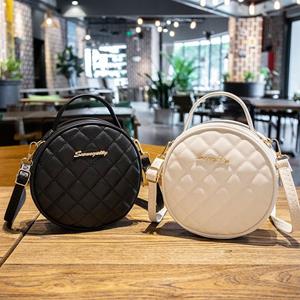 JHblue Mode Rhombus Kleine Ronde Tas Nieuwe Tas Dames Koreaanse Versie Trend Niche Messenger Bag Met één schouder