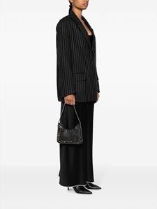 Stella McCartney rhinestone-embellished shoulder bag - Zwart