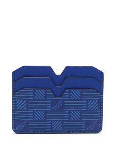 Moreau monogram-print leather cardholder - Blauw