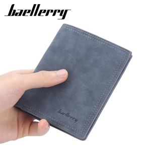 Baellerry Mens Fashion Business Bifold Wallets Classic Brand Design Vintage Coin Purse Gifts for Men Wallet