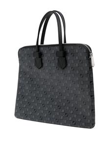 Moreau Granier PM leather laptop bag - Zwart