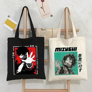 Aidegou2 Japanese Anime My Hero Academia Dabi Canvas Bag Harajuku Goth Punk Shopper Large Capacity Women Bag Vintage Shoulder Bag Handbag