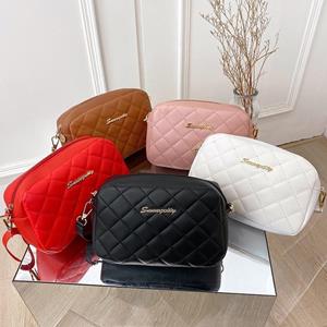 YJSTY Single Shoulder Bag Diamond Checkered Crossbody Bags Female Shoulder Bag 5 Colors Embroidered Camera Wallet For Women