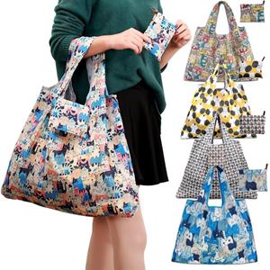 4Pet Life 21Colors Recycle Handy Shopping Bags Reusable Tote Pouch Foldable Storage Handbags Portability bag