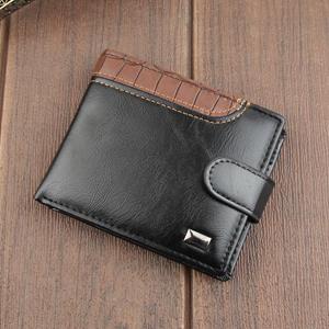 Enjoytime H Men Wallets Patchwork Leather Short Male Purse With Coin Pocket Card Holder Brand Trifold Wallet Men Clutch Money Bag