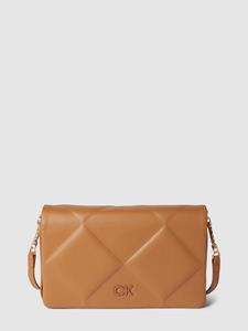 Calvin Klein Re-Lock Quilt Shoulder Bag Brown Sugar