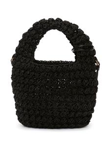 JW Anderson Popcorn gebreide crossbodytas - Zwart