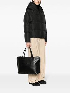Calvin Klein Shopper met logo-reliëf - Zwart