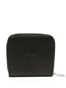 Rick Owens tonal-stitching leather wallet - Zwart