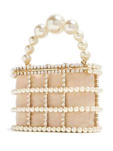 Rosantica Holli Bling crystal-embellished bag - Beige