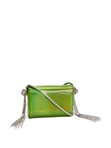 Alexandre Vauthier Geraldine high-shine clutch bag - Groen