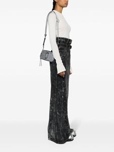 Marc Jacobs Metallic Snapshop crossbodytas met glitter - Zilver