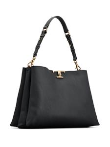 Tod's medium T Timeless leather tote bag - Zwart