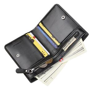 Bag Accessorries Business Men Faux Leather Bifold Short Wallet Card Cash Holder Purse