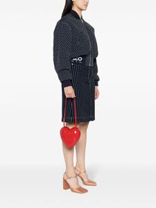 Moschino heart-shape shoulder bag - Rood
