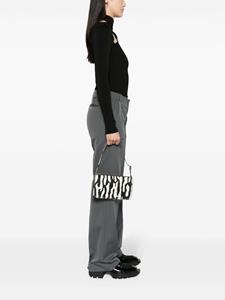 Coperni zebra-print spiral-bound shoulder bag - Zwart