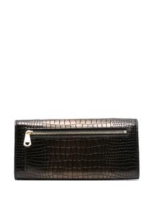 Aspinal Of London Madison crocodile-embossed wallet - Zwart