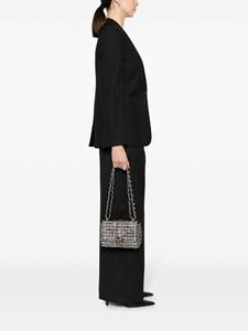 Aspinal Of London Lottie tweed shoulder bag - Zwart