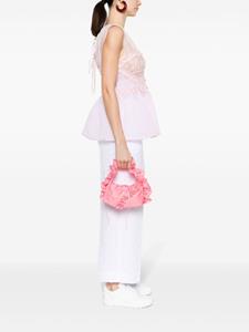 Cecilie Bahnsen Umi silk top handle bag - Roze