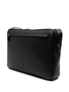 TOM FORD logo-patch leather briefcase - Zwart