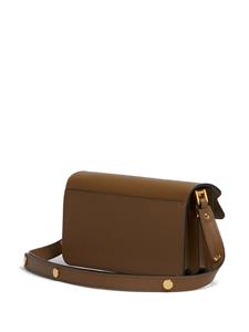 Marni Trunk leather shoulder bag - Bruin