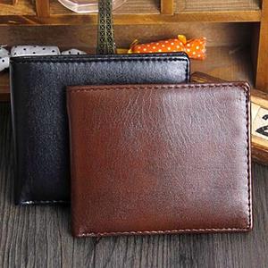 Wonder Pocket Mannen Faux Leather ID Card Holder Rits Pocket Money Clip Business Bifold Wallet