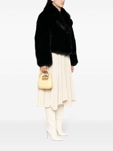 Alexander McQueen mini Jewelled leather tote bag - Geel