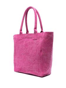 ISABEL MARANT Yenky logo-embroidered tote bag - Roze