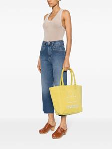 ISABEL MARANT Yenky logo-embroidered tote bag - Geel