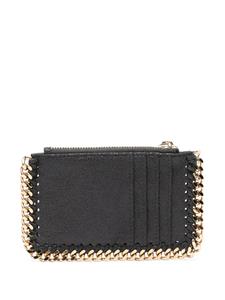 Stella McCartney Falabella chain-trim wallet - Zwart