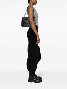Love Moschino logo-lettering quilted shoulder bag - Zwart