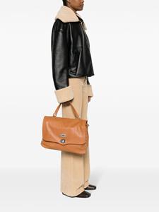 Zanellato small Postina leather tote bag - Bruin