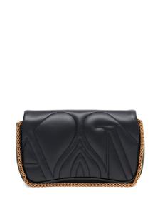Alexander McQueen The Seal leather shoulder bag - Zwart