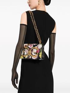 Dolce & Gabbana DG Girls schoudertas met bloemenprint - Zwart