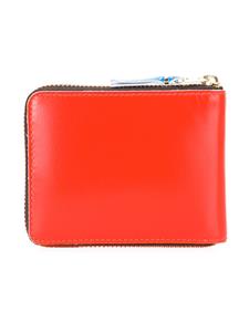 Comme Des Garçons Wallet colour block zipped wallet - Geel