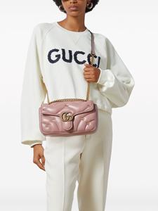 Gucci small GG Marmont leather shoulder bag - Roze