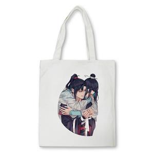 Aidegou17 Anime Mo Dao Zu Shi Print canvas tas Harajuku Casual Vrouwelijke Meisje Tote Eco Shopper Schoudertassen Hipster Cartoon schoudertas