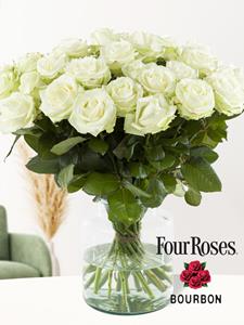 Surprose 20 witte rozen - Avalanche