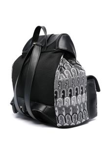 Furla all-over logo-jacquard backpack - Zwart