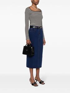 Claudie Pierlot Anouck leren shopper - Zwart