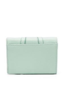 See by Chloé Hana logo-debossed leather wallet - Blauw