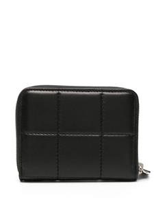 Dsquared2 logo-plaque quilted wallet - Zwart