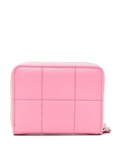 Dsquared2 logo-plaque quilted wallet - Roze